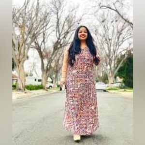 Philosophy Colorful Patterned Maxi Dress